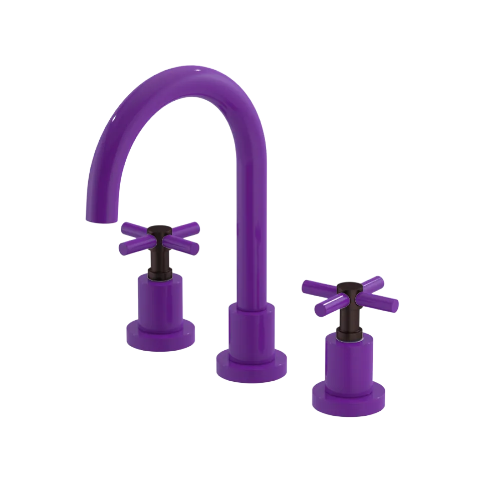 Rubinet Widespread Lav. Set. (less drain) Purple Haze