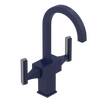 Rubinet Single Hole Dual Handle Lav. Set. (less drain) Midnight Blue