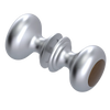 Rubinet Shower Door Knob (set) Satin Chrome