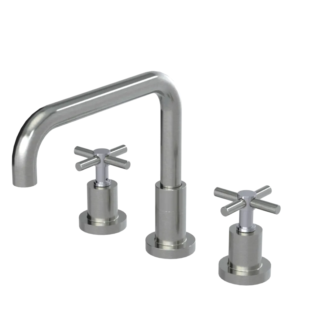 Rubinet Widespread Kitchen Set Satin Nickel