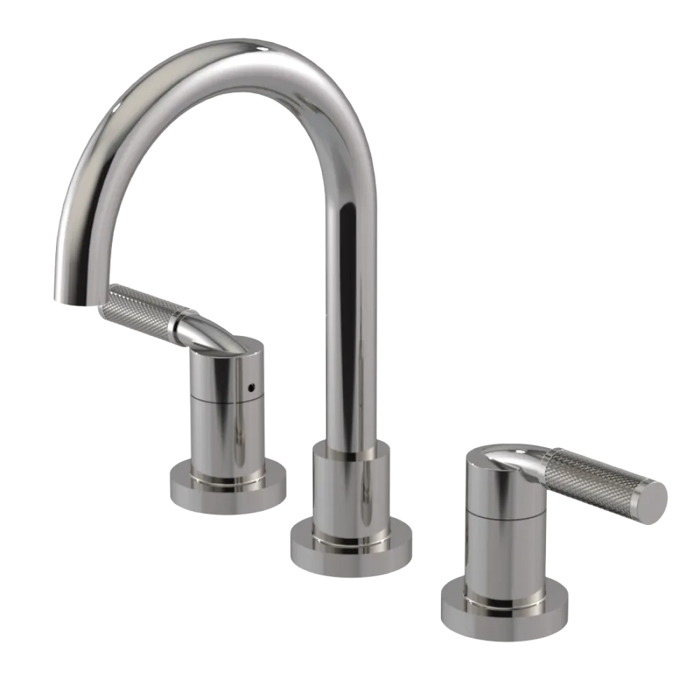 Rubinet Widespread Lav. Set. (less drain) Polished Nickel
