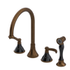 Rubinet Widespread Kitchen Set with Hand Spray Oil Rubbed Bronze