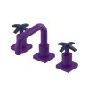 Rubinet Widespread Lav. Set. with Genesis spout (less drain) Purple Haze