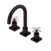 Rubinet Widespread Lav. Set. (less drain) Oil Rubbed Bronze