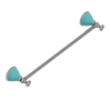 Rubinet Towel Bar 18" Polished Nickel