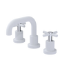Rubinet Widespread Lav. Set. (less drain) Matt White