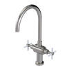 Rubinet Two Handle Single Hole Kitchen Set with LaSalle Spout Polished Nickel