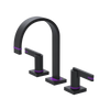 Rubinet Widespread Lav. Set. (less drain) Matt Black