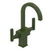 Rubinet Single Hole Dual Handle Lav. Set. (less drain) Green Envy