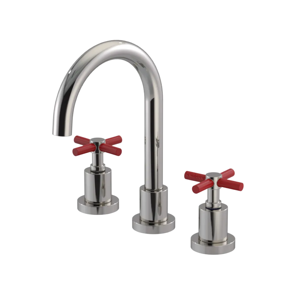 Rubinet Widespread Lav. Set. (less drain) Polished Nickel