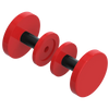 Rubinet Shower Door Knob (set) Red