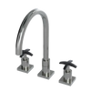 Rubinet Widespread Kitchen Set Satin Nickel