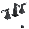 Rubinet Bidet Fitting with Spray, Diverter, and Vacum Breaker (Less Drain) Black
