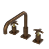 Rubinet Widespread Kitchen Set with Genesis Spout Tuscan Brass