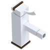 Rubinet Single Control Bidet Fitting (less drain) White