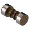 Rubinet Shower Door Knob (set) Tuscan Brass