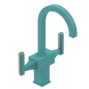 Rubinet Single Hole Dual Handle Lav. Set. (less drain) Aqua