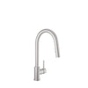 Baril Modern single-hole kitchen faucet with single lever and 2-function pull-down spray