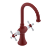 Rubinet Single Hole Dual Handle Lav. Set. (less drain) Maroon