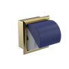 Rubinet RECESSED TOILET PAPER HOLDER Bright Brass