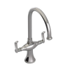 Rubinet Two Handle Single Hole Kitchen Set Polished Nickel