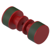 Rubinet Shower Door Knob (set) Maroon