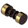 Rubinet Shower Door Knob (set) Oil Rubbed Bronze