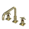 Rubinet Widespread Kitchen Set with Genesis Spout Gold