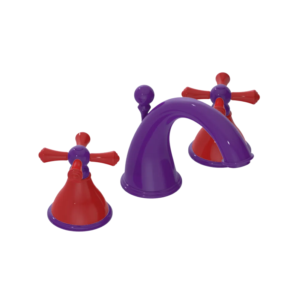 Rubinet Widespread Lav. Set. (less drain) Purple Haze