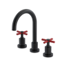 Rubinet Widespread Lav. Set. (less drain) Matt Black