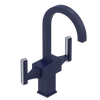 Rubinet Single Hole Dual Handle Lav. Set. (less drain) Midnight Blue