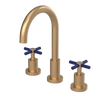 Rubinet Widespread Kitchen Set with LaSalle Spout Satin Gold