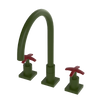 Rubinet Widespread Kitchen Set Green Envy