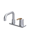 Rubinet 4" Centre Single Control Lav. Set. with Genesis spout (less drain) Satin Chrome
