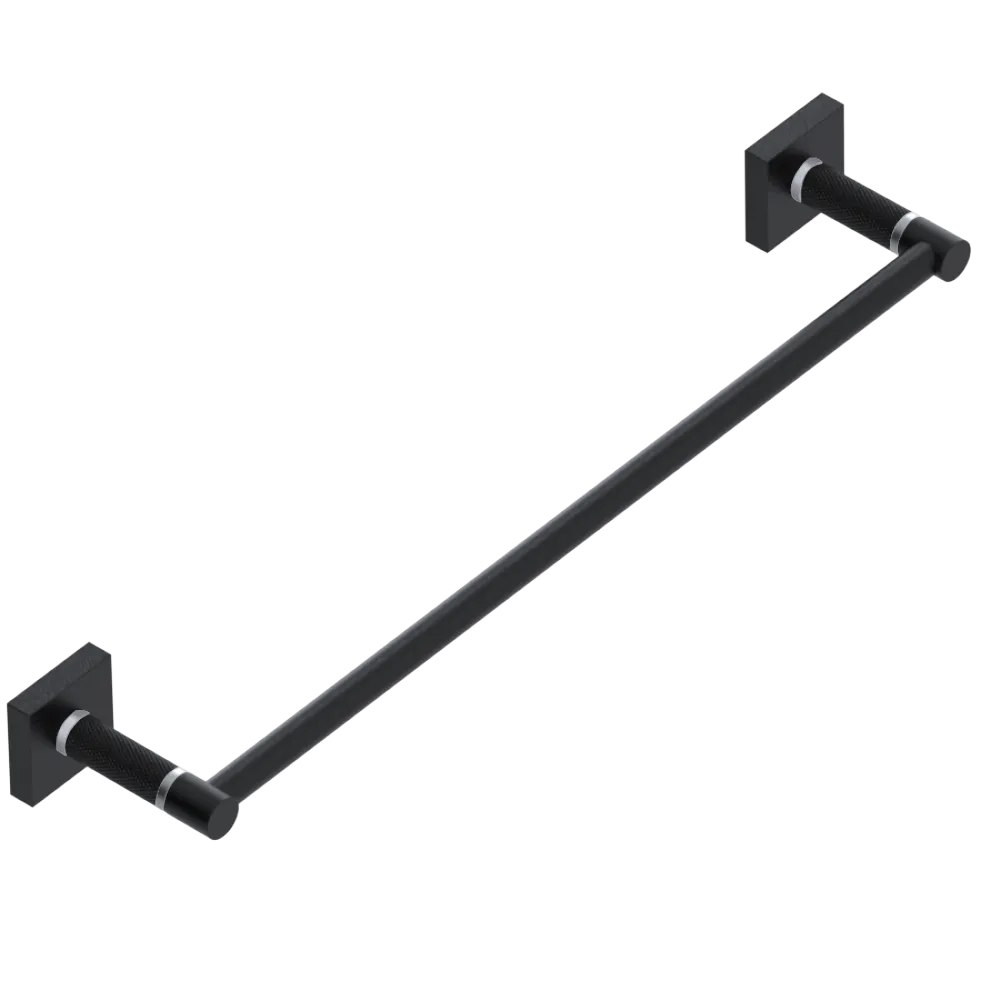 Rubinet 24" TOWEL BAR Matt Black