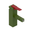 Rubinet Single Control Bidet Fitting (less drain) Green Envy