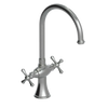 Rubinet Two Handle Single Hole Kitchen Set Satin Nickel