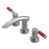 Rubinet Widespread Lav. Set. (less drain) Satin Nickel