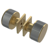 Rubinet Shower Door Knob (set) Satin Brass