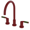 Rubinet Widespread Kitchen Set Maroon