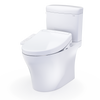 Toto Aquia® IV Cube Washlet®+ S2 Two-Piece Toilet - 1.28 Gpf/0.9 Gpf