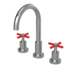 Rubinet Widespread Kitchen Set with LaSalle Spout Satin Nickel