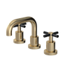 Rubinet Widespread Lav. Set. (less drain) Gold