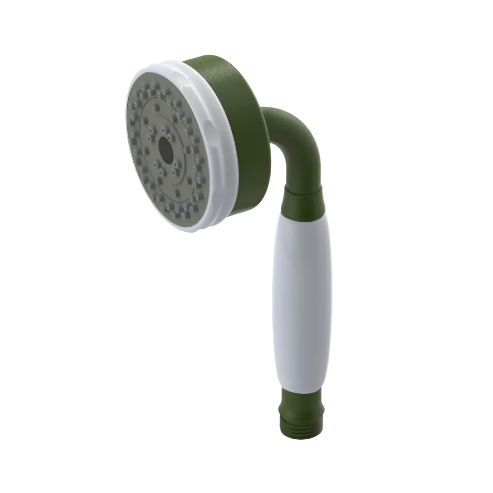 Rubinet 3 Function Hand Held Shower Only Green Envy