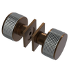 Rubinet Shower Door Knob (set) Tuscan Brass