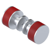 Rubinet Shower Door Knob (set) Satin Chrome