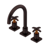Rubinet Widespread Lav. Set. (less drain) Oil Rubbed Bronze