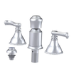 Rubinet Bidet Fitting with Spray, Diverter, and Vacum Breaker (Less Drain) Satin Chrome