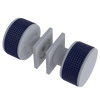 Rubinet Shower Door Knob (set) Matt White