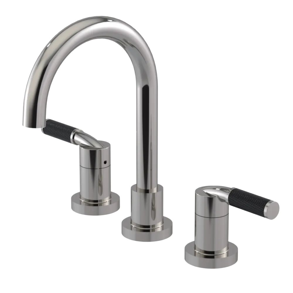 Rubinet Widespread Lav. Set. (less drain) Polished Nickel